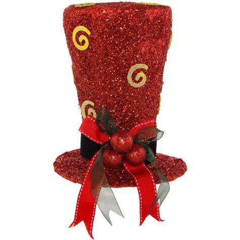 red swirl christmas top hat  craftoutletcom