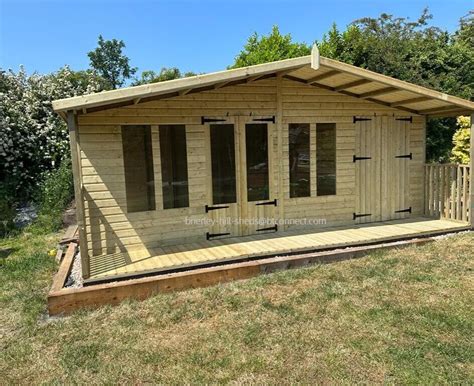 xft porch summerhouseshed combi apex ft canopy mm tg tanalised log ebay