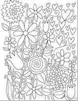 Coloring Pages Wild Flowers Comments sketch template