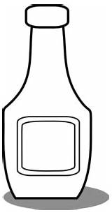 Jug Ketchup Pluspng Insertion sketch template