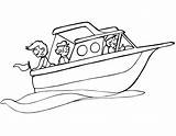 Coloring Motor Boat Pages Popular sketch template