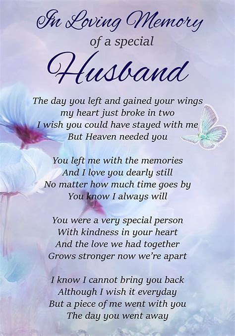 loving memory   special husband memorial graveside funeral poem