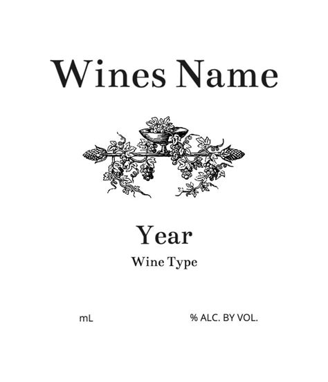wine label templates design   sheetlabelscom
