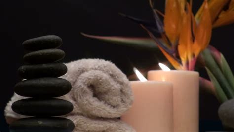 Zen Spa Setting With Massage Stock Footage Video 100 Royalty Free