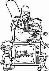 Simpsons Colouring sketch template