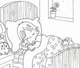 Colorear Para Nino Dormido Coloring Sleeping Pages Child sketch template