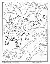Ankylosaurus Kleurplaat Vulkaan Dino Tsgos Kleurplaten Dinosaurus Assiette sketch template