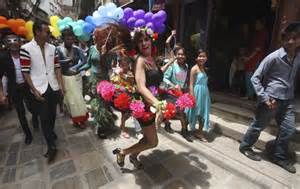 Nepal Gay Community Parades For Same Sex Marriage Daily Mail Online