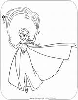 Elsa Disneyclips sketch template