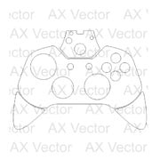 xbox  controller vector template