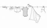 Line Baby Clipart Clothes Accessories Clothing Clothesline Clip Washing Embroidery Clipground Newborn Patterns Illustrations Seedheritage sketch template