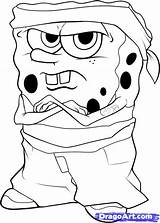 Spongebob Gangster Drawings Gangsta Bandit Nickelodeon Paintingvalley sketch template