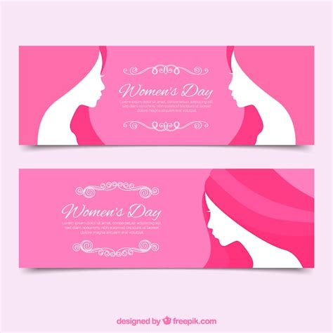 vector womens day banners  ornamental decoration