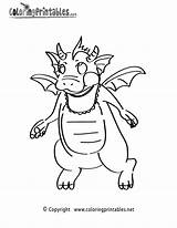 Coloring Dragon Baby Pages Fantasy Printable Thank Please sketch template