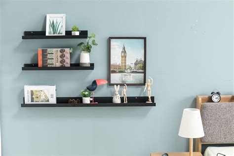 muzilife floating picture ledge display shelves decorative wall mounted