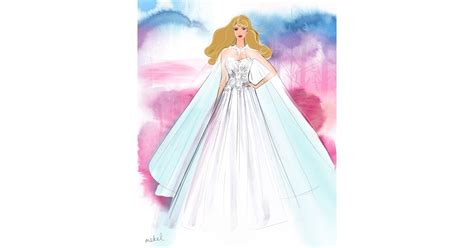disney s aurora wedding dress design see every disney princess