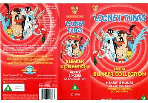 looney tunes special bumper collection  warner home video united kingdom vhs videotape
