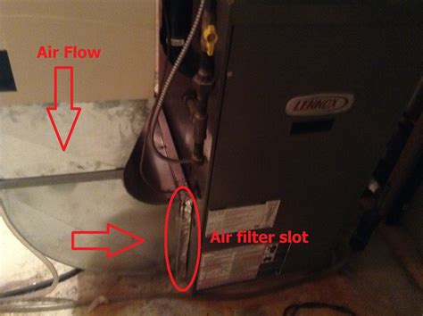 heating   change furnace filter bottom return  lennox guf home improvement stack