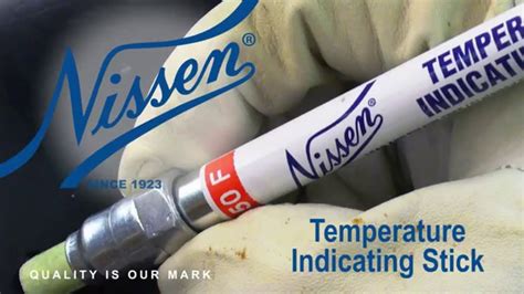 industrial temperature sticks nissen markers youtube