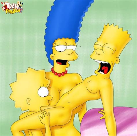 lisa simpson sucking her brother bart s big cock while their mother marge watches and gives lisa