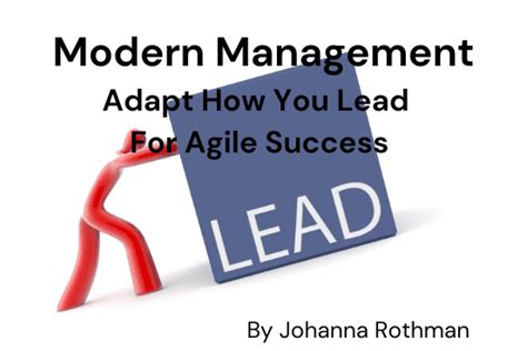 modern management adapt   lead  agile success kaizenko