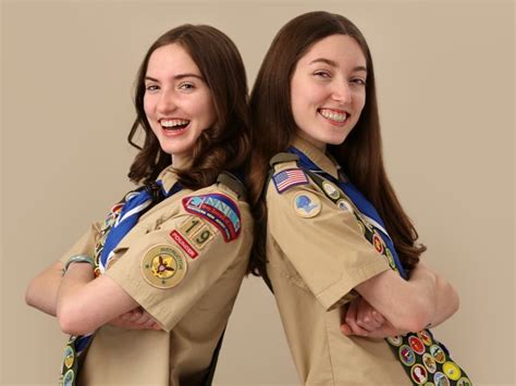 Twin Teen Girls From Millburn Among First Female Eagle Scouts