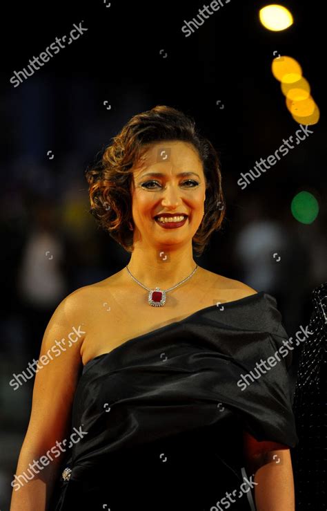 rim riahi tunisian actress arrives opening editorial stock photo