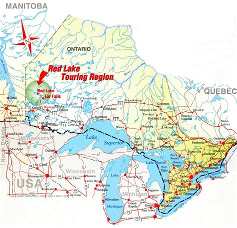 road map  ontario canada highway maps