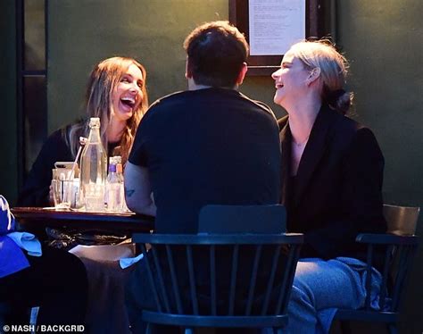 Louise Redknapp Appears In Good Spirits As She Joins Her Friends For Al
