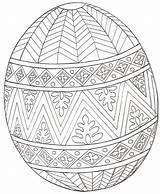 Coloring Easter Pages Detailed Egg Popular sketch template