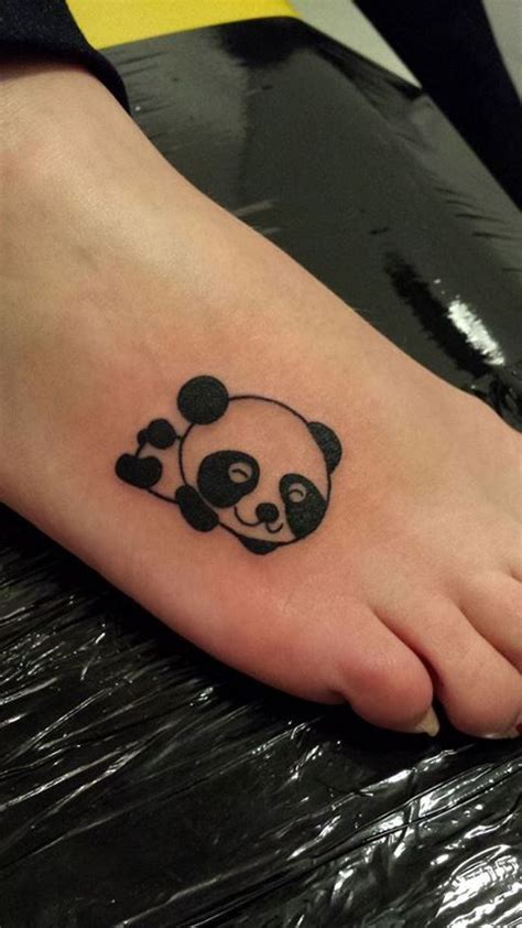 panda foot tattoo doevme