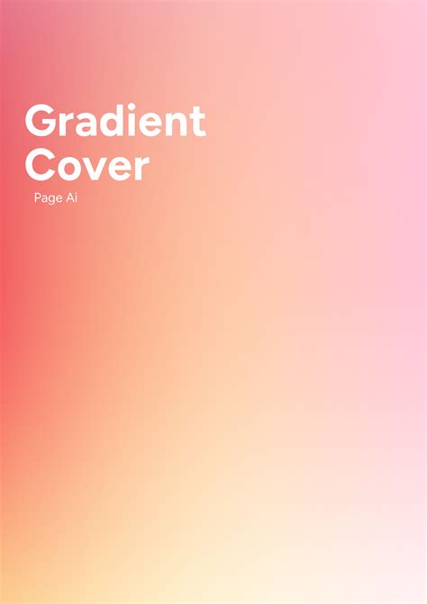 gradient cover page ai template edit