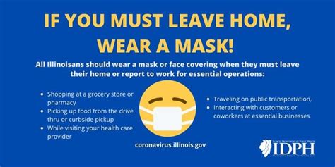 if you must leave home wear a mask village of morton grove