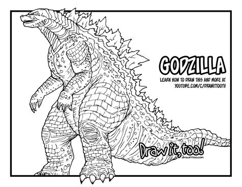 How To Draw Godzilla Godzilla [2014] Movie Drawing