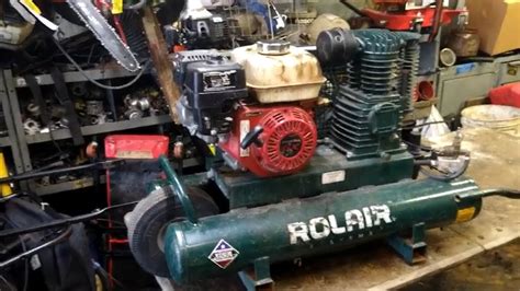 rolair air compressor carburetor repair honda gx carb cleaning youtube