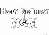 Birthday Coloring Mom Happy Pages Printable Colouring Mum Color 40th Kids Template Coloringpage Eu Banner Grandma Choose Board 50th Uploaded sketch template