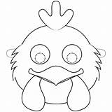 Mask Chicken Coloring Printable Animal Masks Pages Categories sketch template