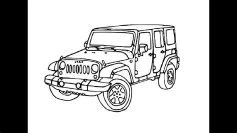 draw police jeep pencil drawing step  step youtube