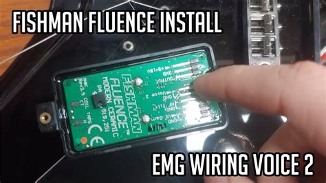 install fishman fluence pickups  emg wiring   voice  youtube