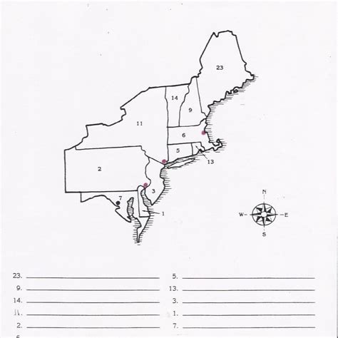 printable map   northeast printable maps