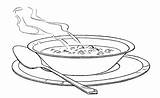 Coloring Pages Kids Food Soup Serving Warm Bowl Noodle Soups Vegetable Kaynak sketch template