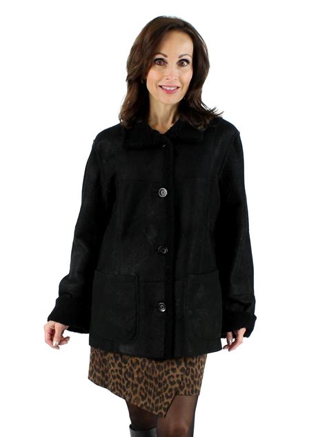 Reversible Shearling Lamb Fur Jacket Women S Medium