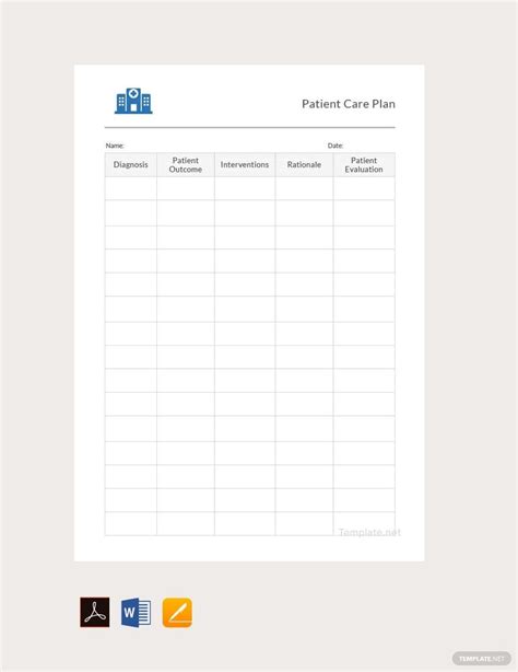 child care plan template google docs word apple pages templatenet