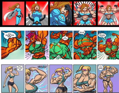 Various Female Muscle Growth Mini Comics Growgettercomics