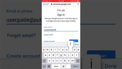 email  sign  add  account  ios youtube