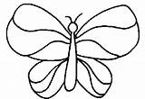 Butterfly Coloring Simple Pages Kids Outline Flower Butterflies Colouring Easy Printable Wing Clipart Clip Cliparts Wings Drawings Printables Cartoon Color sketch template