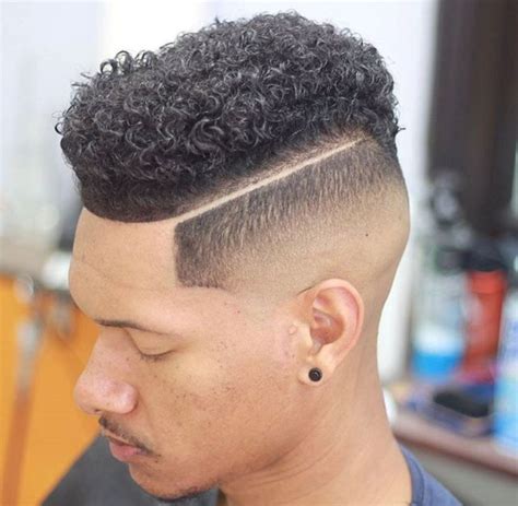 youthful  taper fade  curls hairstyles  men  natural