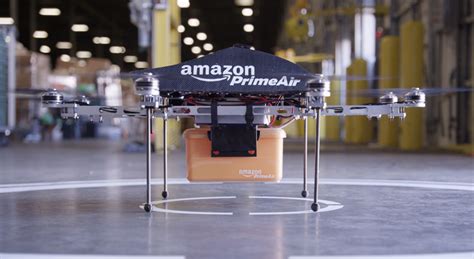 amazon prime air drone system delivers goods   minutes