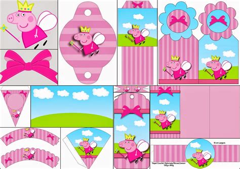 peppa pig fairy  party printables images  backgrounds