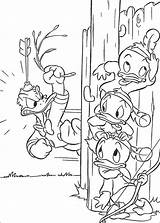 Coloring Pages Huey Louie Dewey Duck Donald Printable Coloringpages1001 Tales sketch template